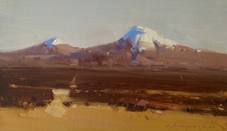 Ararat, Original oil Painting, Handmade artwork, One of a Kind                  